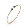 Ponte Vecchio Iside Flex 18ct Rose Gold 0.43ct Black Diamond Bangle