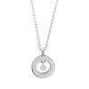 Ponte Vecchio Vega 18ct White Gold Diamond Circle Necklace