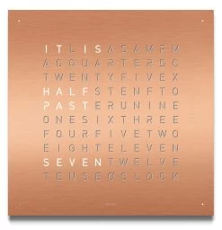 QLOCKTWO Classic Copper Wall Clock 45cm