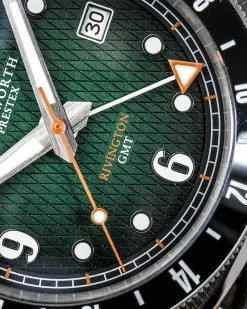 Duckworth Prestex Watch Rivington GMT Green Fume Steel Bracelet Pre-Order 6 Duckworth Prestex Watch Rivington GMT Green Fume Steel Bracelet Pre-Order -Boutique Fashion Accessories Store Rivington Green Macro1 dbc53e35 3049 49e0 805f 994790a81aa2