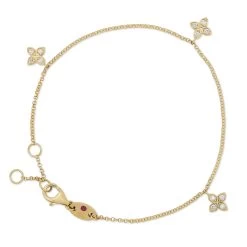 Roberto Coin Love By The Yard 18ct Yellow Gold Diamond Bracelet D