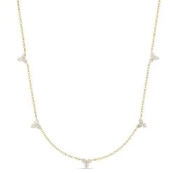 Roberto Coin Love By The Yard 18ct Yellow Gold Diamond Necklace D