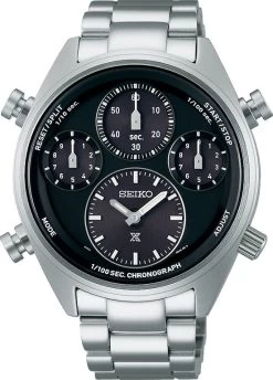 Seiko Watch Prospex Speedtimer Solar Chronograph Black On Black