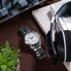 Seiko Presage Watch Pure White Enamel -Boutique Fashion Accessories Store SeikoPresageWatchPureWhiteEnamelSPB403J14