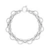 Sterling Silver Round Link Handmade Bracelet