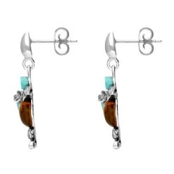 Sterling Silver Amber Turquoise Medium Kingfisher Two Piece Set -Boutique Fashion Accessories Store SterlingSilverAmberTurquoiseMediumKingfisherTwoPieceSetE2522side 46d9f5d4 40e2 4126 9184 3a849c49aa4d