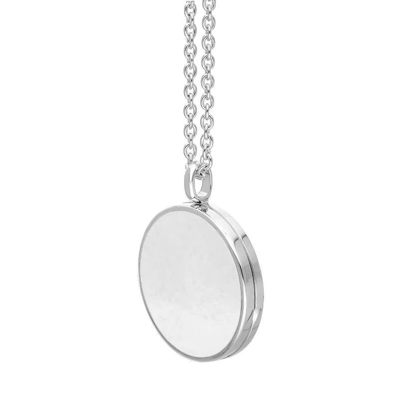 Sterling Silver Bauxite Large Round Locket 2 Sterling Silver Bauxite Large Round Locket - Image 2