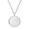 Sterling Silver Bauxite Large Round Locket
