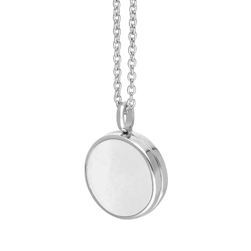 Sterling Silver Bauxite Small Round Locket 2 Sterling Silver Bauxite Small Round Locket - Image 2