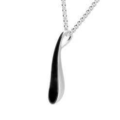 Sterling Silver Whitby Jet Curved Pear Two Piece Set -Boutique Fashion Accessories Store SterlingSilverWhitbyJetCurvedPearPendantNecklace.P2707side a6641fbe 6825 46a4 bec2 e512c3d86c3d