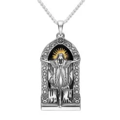 Sterling Silver Whitby Jet The Mission Gods Own Medicine Necklace