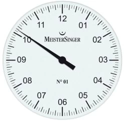 MeisterSinger Wall Clock 35cm White