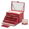 WOLF Jewellery Box Caroline Extra Large Red