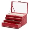 WOLF Jewellery Box Caroline Large Red
