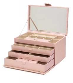 WOLF Jewellery Box Caroline Large Rose Quartz