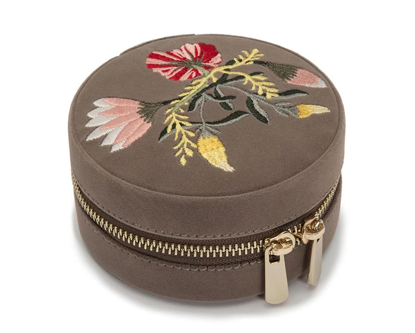 WOLF Jewellery Travel Case Zoe Round Mink 3 WOLF Jewellery Travel Case Zoe Round Mink - Image 3