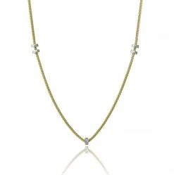 Chimento Stretch Volta 18ct Yellow Gold Diamond Necklace