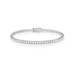 Damiani Luce 18ct White Gold Diamond Tennis Bracelet