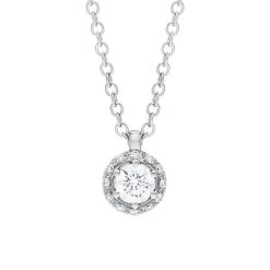 Damiani Minou 18ct White Gold 0.31ct Diamond Round Cut Pave Necklace