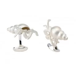 Deakin & Francis Sterling Silver Hermit Crab Cufflinks
