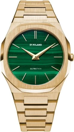 D1 Milano Watch Ultra Thin Malachite