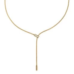 Fope Aria 18ct Yellow Gold 0.11ct Diamond Adjustable Slider Necklace