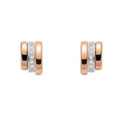 Fope Prima 18ct Rose Gold 0.13ct Diamond Earrings
