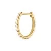 Georg Jensen Signature 18ct Yellow Gold 0.10ct Diamond Hoop Earring Single Piece