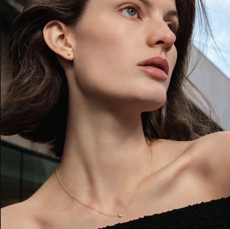 Georg Jensen Signature 18ct Yellow Gold 0.20ct Diamond Stud Earring Pair 3 Georg Jensen Signature 18ct Yellow Gold 0.20ct Diamond Stud Earring Pair - Image 3