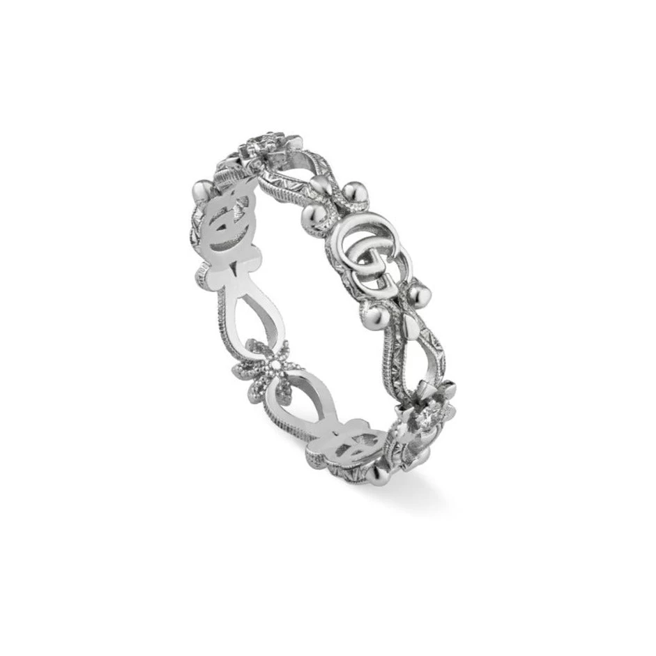 Gucci Flora 18ct White Gold Diamond Ring 1 Gucci Flora 18ct White Gold Diamond Ring