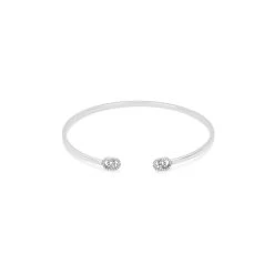 Gucci GG Running 18ct White Gold Diamond Bangle