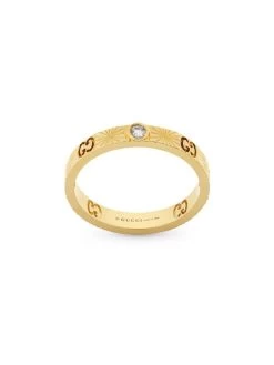 Gucci Icon 18ct Yellow Gold Diamond Heart Band Ring -Boutique Fashion Accessories Store gucci icon 18ct Yellow gold diamond heart band ring YBC727892002 5