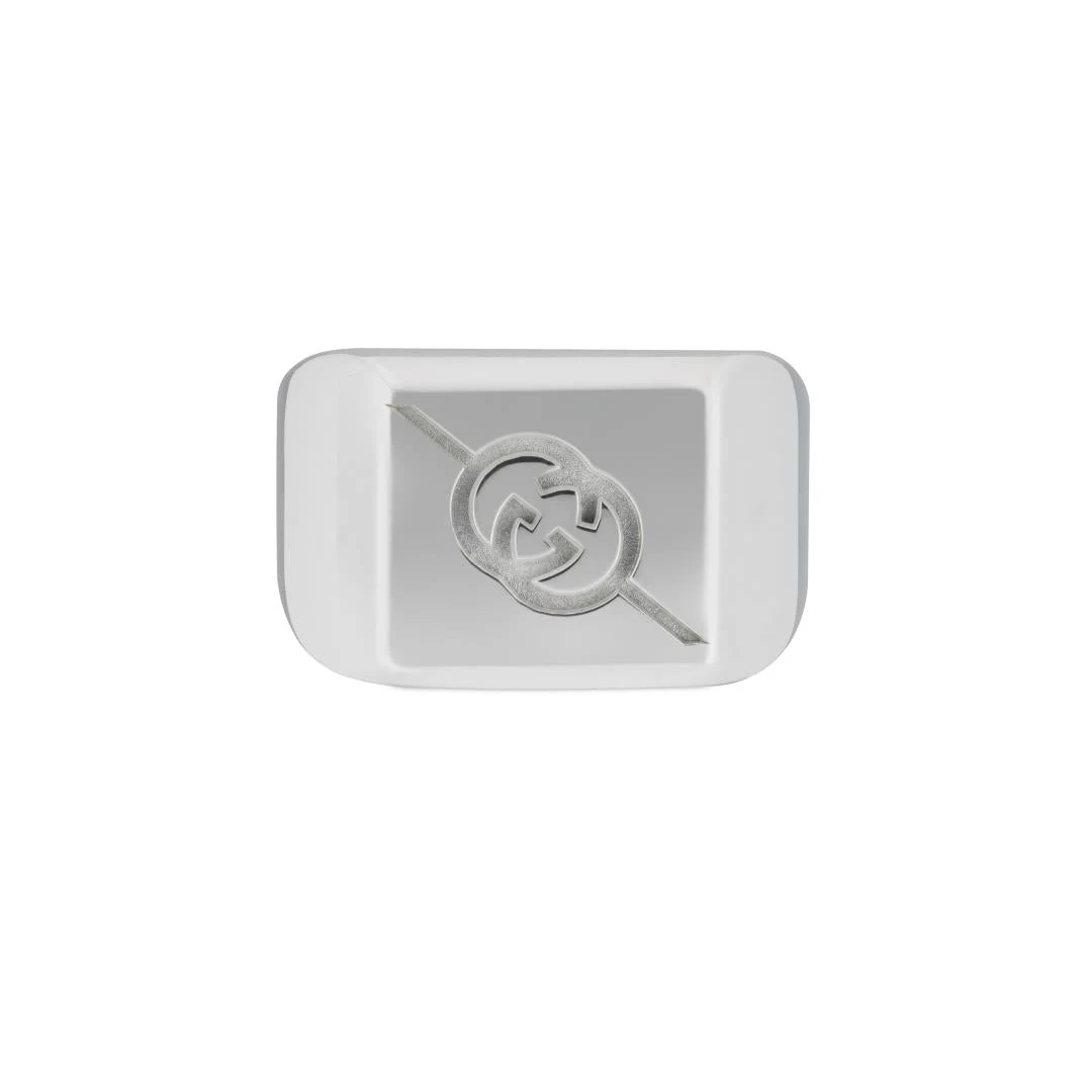Gucci Interlocking G Sterling Silver Signet Ring 2 Gucci Interlocking G Sterling Silver Signet Ring - Image 2