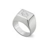 Gucci Interlocking G Sterling Silver Signet Ring