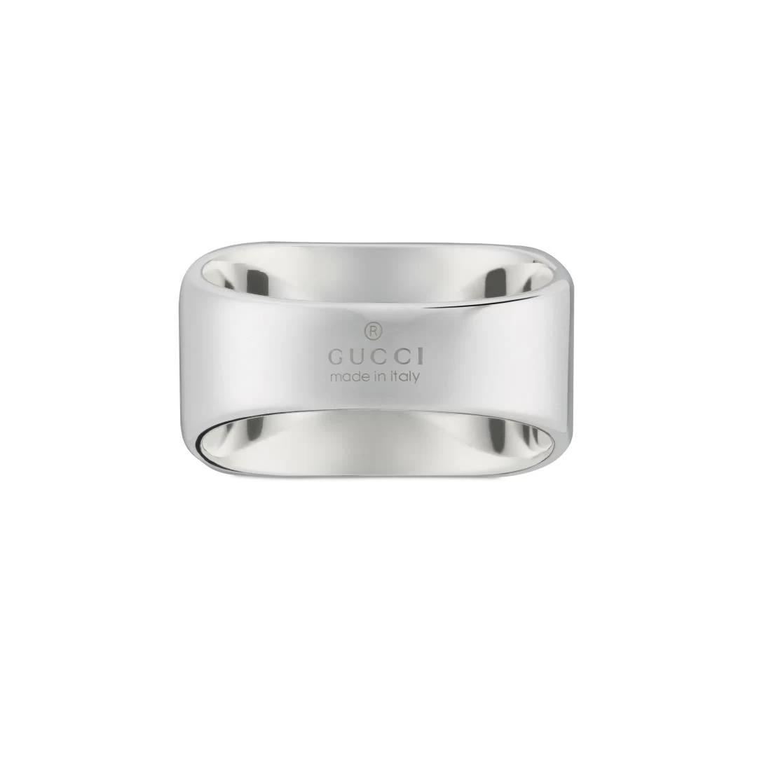 Gucci Interlocking G Sterling Silver Signet Ring 3 Gucci Interlocking G Sterling Silver Signet Ring - Image 3