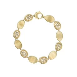 Marco Bicego Lunaria Alta 18ct Yellow Gold 1.20ct Diamond Bracelet