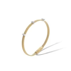 Marco Bicego Masai 18ct Yellow Gold 0.18ct Diamond Bracelet