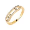 Messika Baby Move Pave 18ct Yellow Gold 0.25ct Diamond Ring
