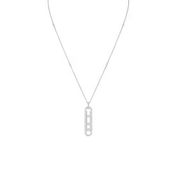 Messika Move 10th 18ct White Gold 0.74ct Diamond Pave Necklace