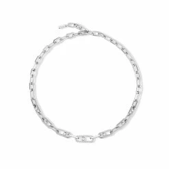 Messika Move Link 18ct White Gold 1.11ct Diamond Necklace