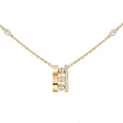 Messika Move Romane 18ct Yellow Gold 0.32ct Diamond Necklace