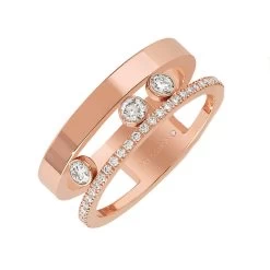 Messika Move Romane 18ct Rose Gold 0.30ct Diamond Ring