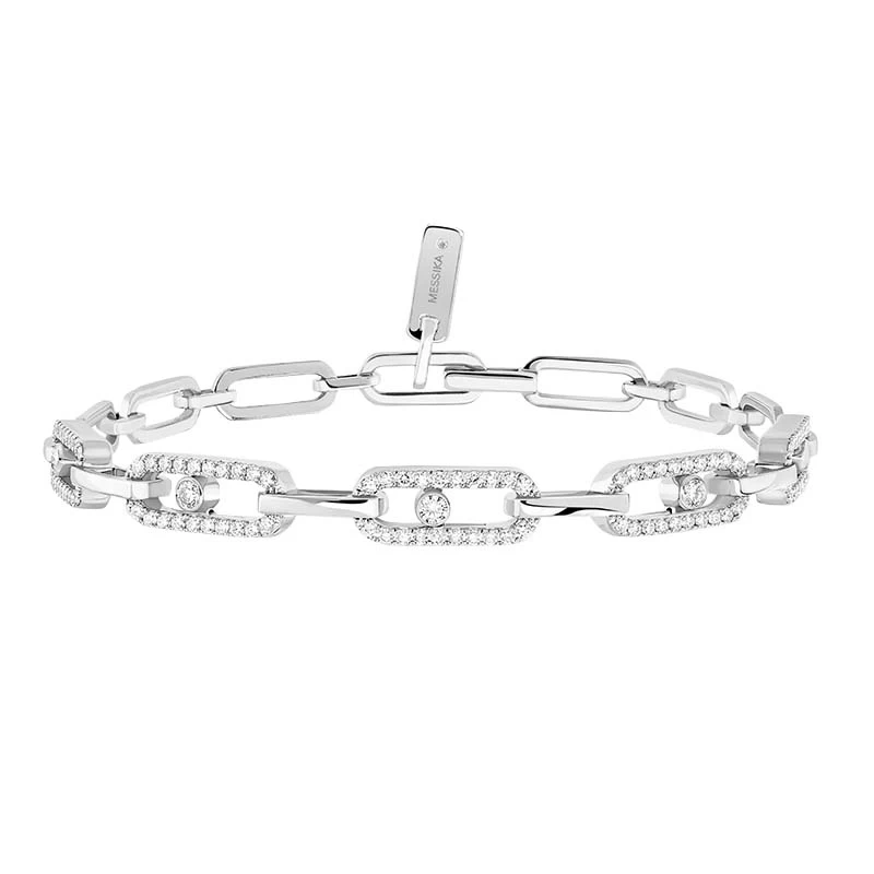 Messika Move Uno 18ct White Gold Diamond Multi Bracelet 2 Messika Move Uno 18ct White Gold Diamond Multi Bracelet - Image 2