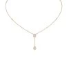Messika My Twin 18ct Rose Gold 0.35ct Diamond Tie Necklace