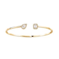Messika My Twin Toi & Moi 18ct Yellow Gold 0.40ct Diamond Bangle