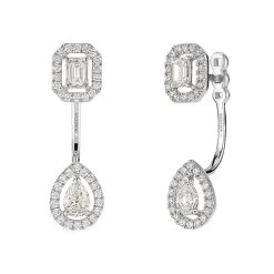 Messika My Twin Toi & Moi 18ct White Gold 0.90ct Diamond Earrings