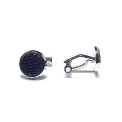 Montblanc Glacier Steel Cufflinks Blue