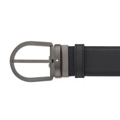 Montblanc Horseshoe Buckle 40mm Leather Reversible Belt Black Brown -Boutique Fashion Accessories Store montblanc horseshoe buckle 40mm leather reversible belt black brown 129432 2 460ee24e 2a43 4428 bc83 c40908af740d