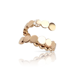 Pasquale Bruni Luce 18ct Rose Gold Diamond Crossover Ring