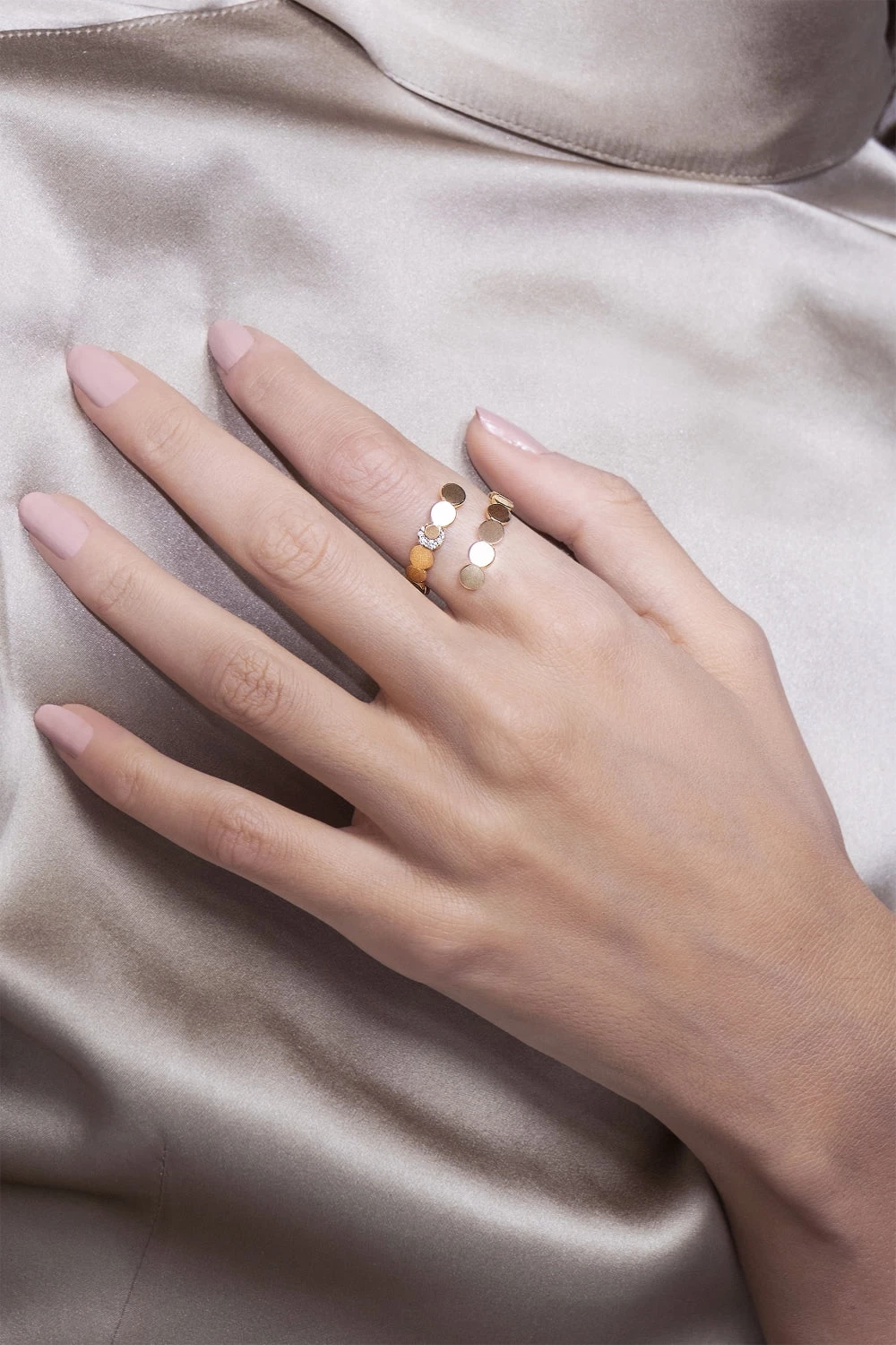 Pasquale Bruni Luce 18ct Rose Gold Diamond Crossover Ring Size Large 2 Pasquale Bruni Luce 18ct Rose Gold Diamond Crossover Ring Size Large - Image 2